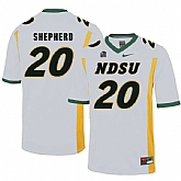 North Dakota State Bison 20 Darrius Shepherd White College Football Jersey Dzhi,baseball caps,new era cap wholesale,wholesale hats